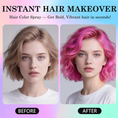 BliBling aplicación rápida de color rosa temporal para cabello y peinado.