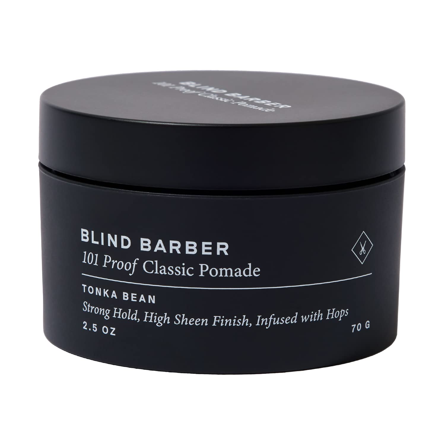 Blind Barber 101 Proof en botella para fijación duradera y brillo suave.