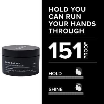 Blind Barber 151 Proof Deluxe pomada, textura cremosa para modelar con dedos.