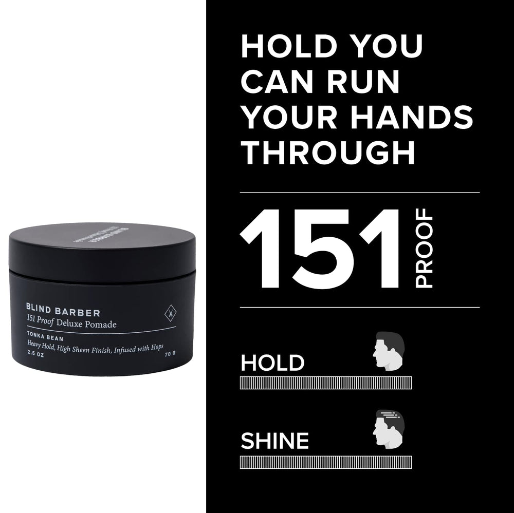 Blind Barber 151 Proof Deluxe pomada, textura cremosa para modelar con dedos.