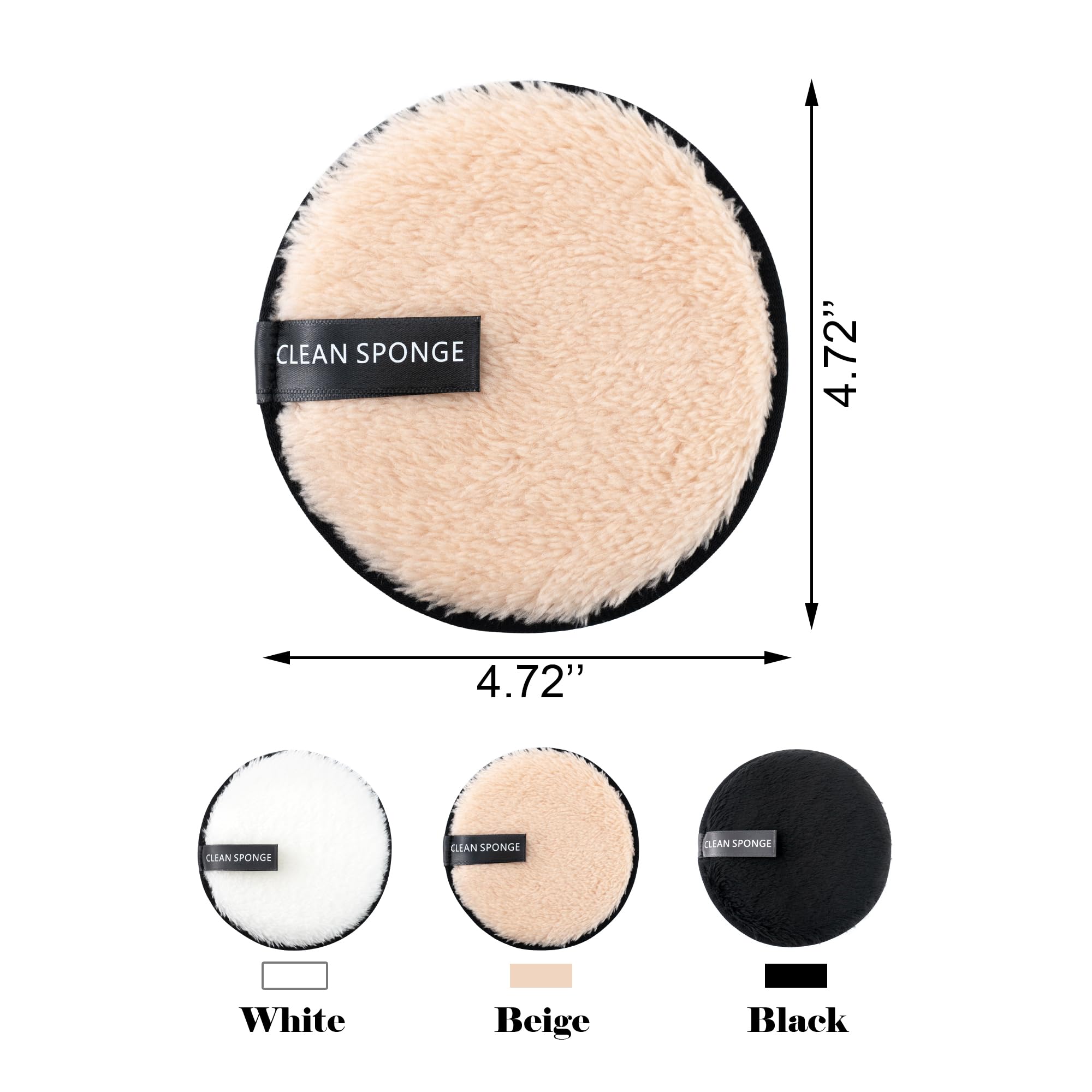 Almohadillas desmaquillantes BlingKingdom de doble cara para rostro, ojos y labios.