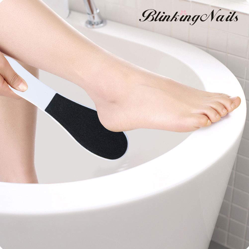 Paquete BlinkingNails de 5 limas para pies, listas para uso inmediato.