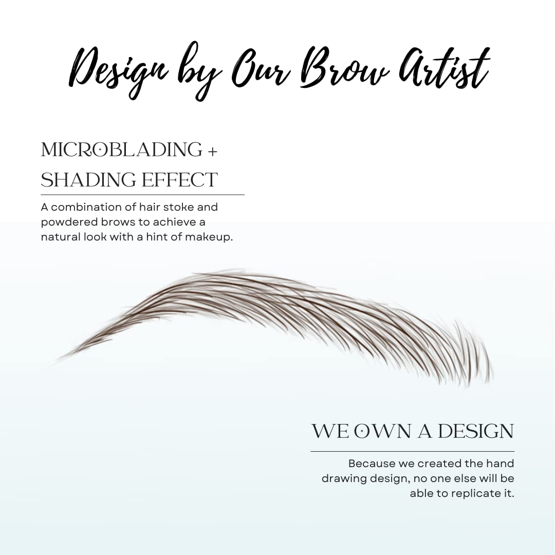 Bliss and Beyond natural Las Vegas swatch for warm brows