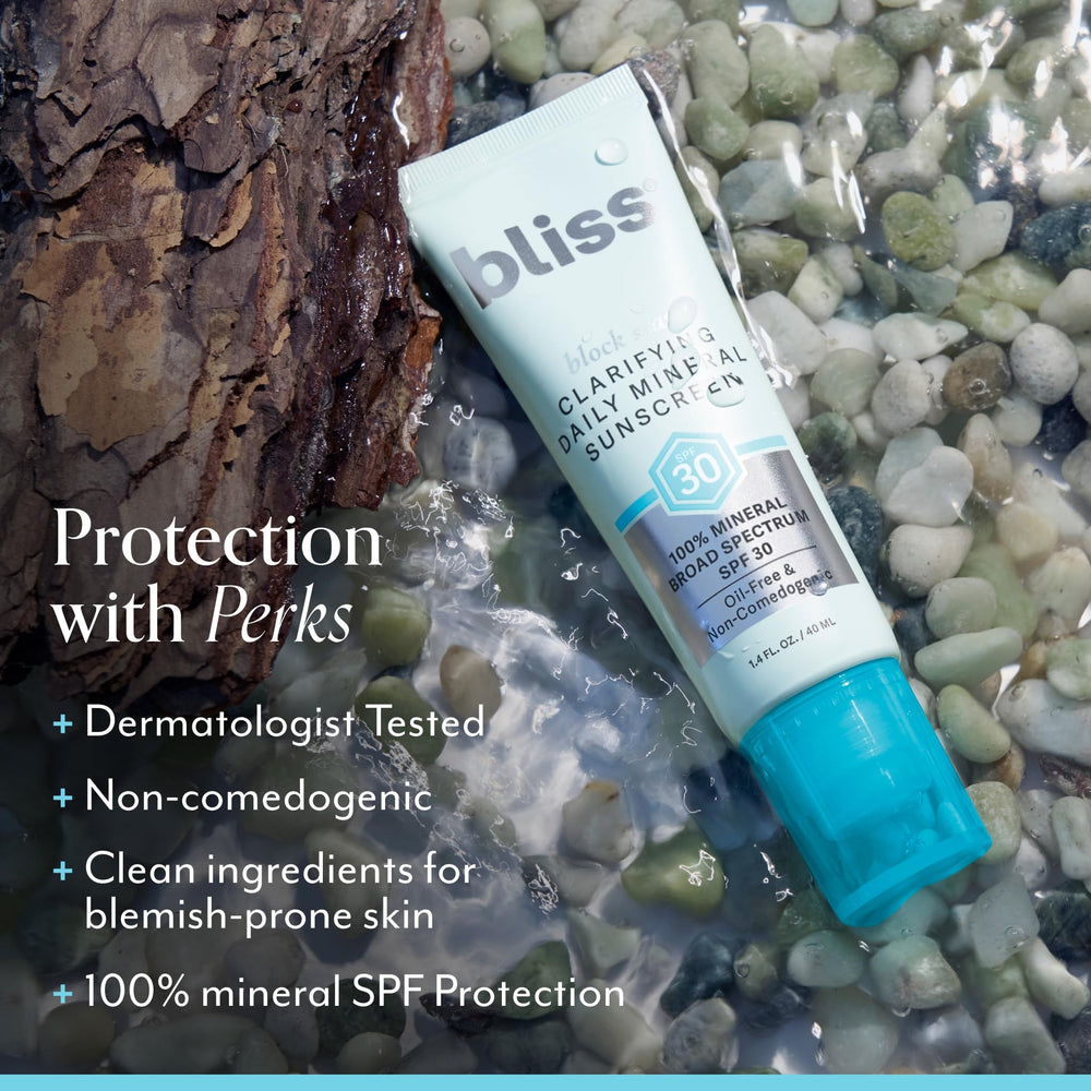 Uso diario: protección solar sin obstruir maquillaje con Bliss Block Star.