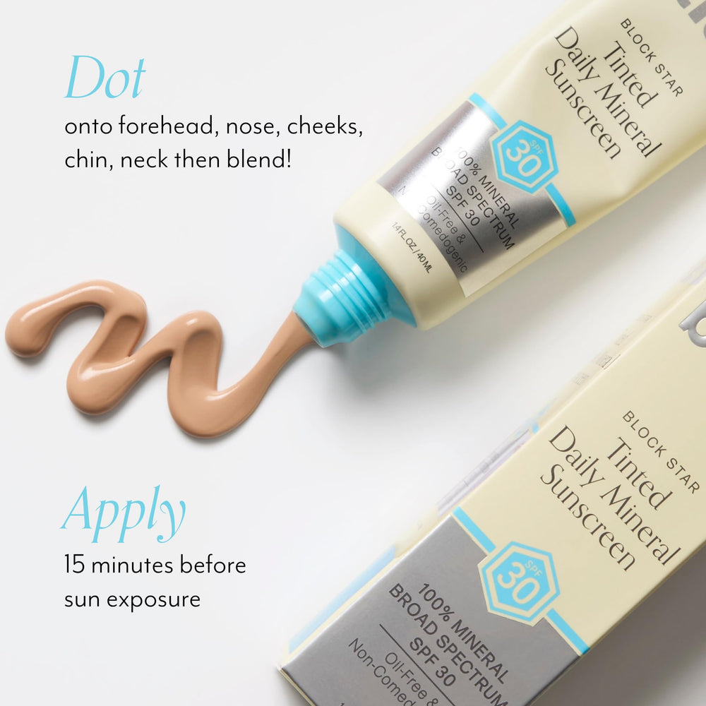 Bliss Block Star SPF 30, protector mineral que evita el residuo blanco