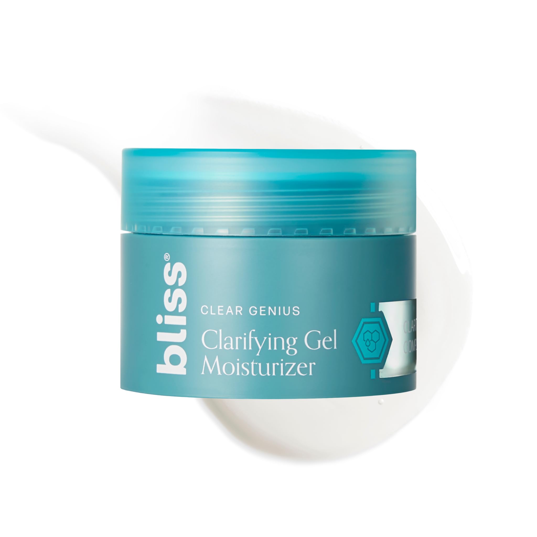 Bliss Clear Genius, bote, hidratación ligera para piel propensa a imperfecciones.