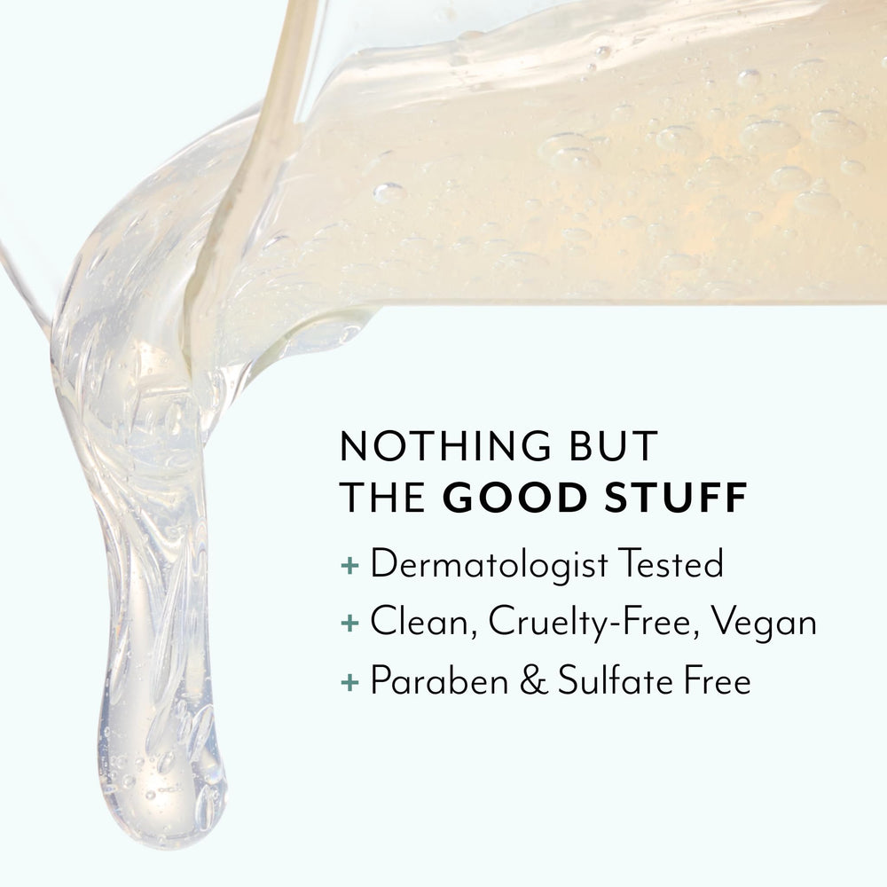 Bliss Clear Genius on skin suggests a refreshed, clarified look after cleansing.