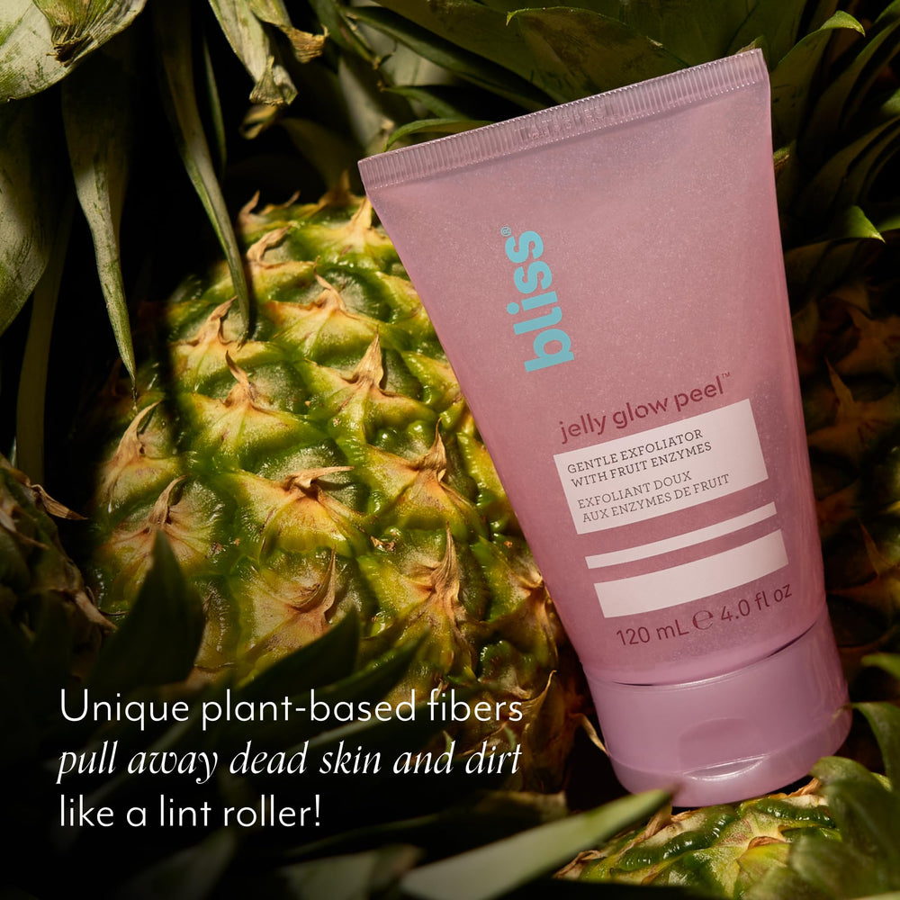 Bliss Jelly Glow Peel, aroma-geranio, experiencia sensorial agradable durante la limpieza.