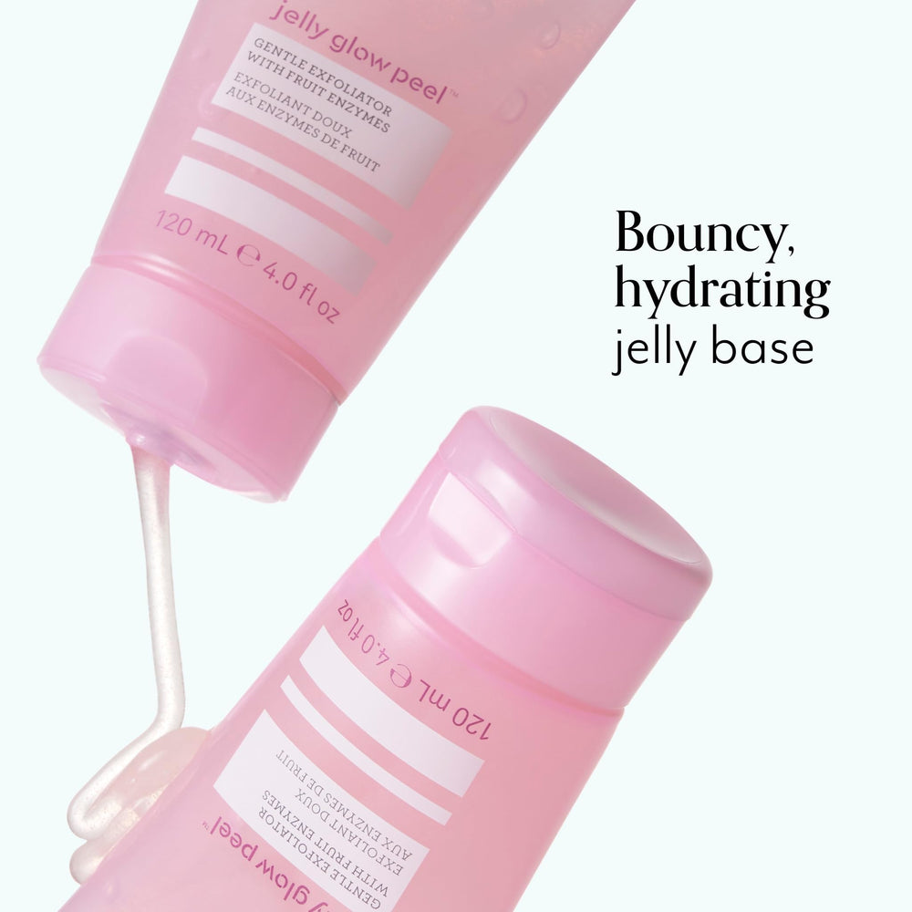 Bliss Jelly Glow Peel, ingredientes-naturales, base de enzimas frutales para exfoliación suave.