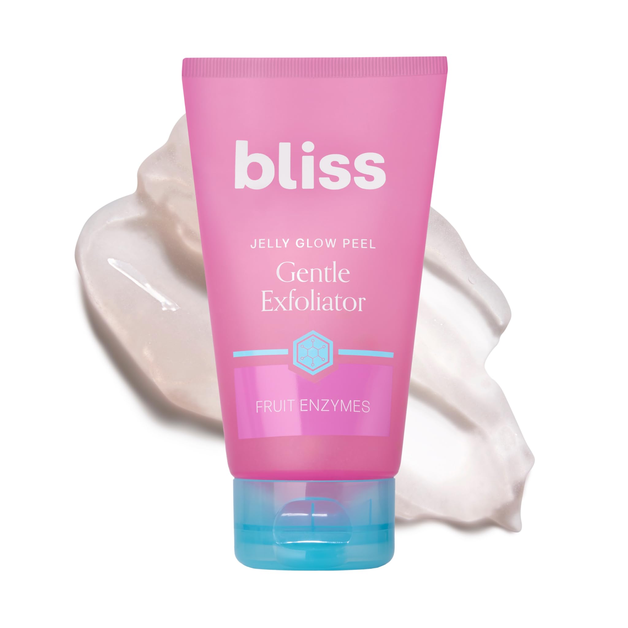 Bliss Jelly Glow Peel, textura gel suave: limpieza delicada para piel sensible y radiante.