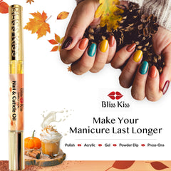 Bliss Kiss: aceite para uñas que favorece flexibilidad y cuidado de cutículas.