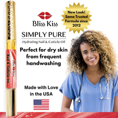 Bliss Kiss fórmula absorbente y no grasa para uso diario.