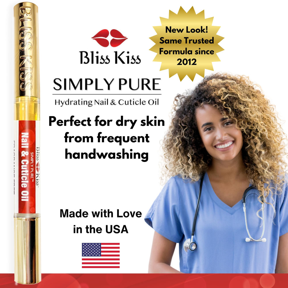 Bliss Kiss fórmula limpia, sin parabenos ni ftalatos, para cuidado diario.
