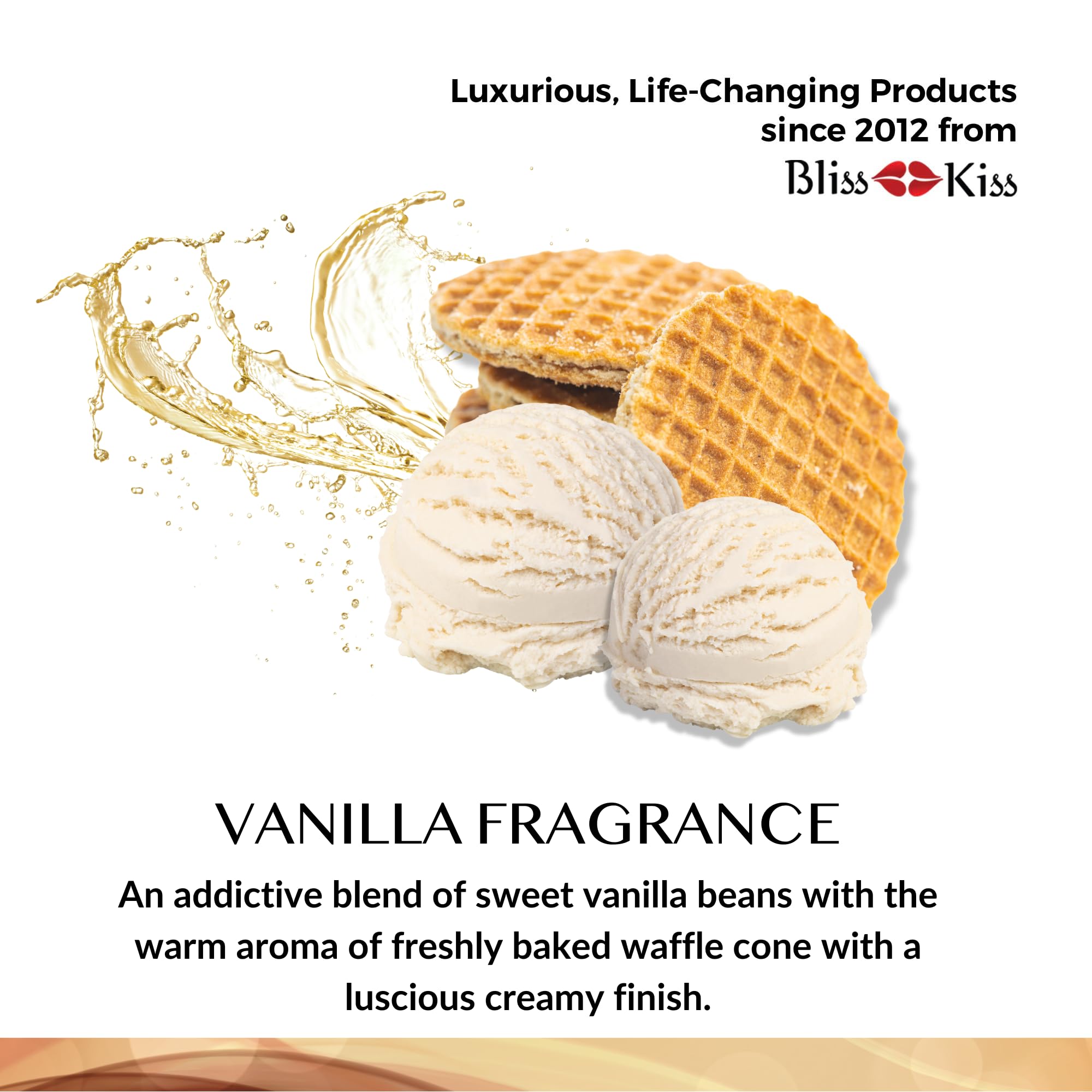 Bliss Kiss Simply Pure huile cuticules vanille pour des ongles flexibles et moins cassants.