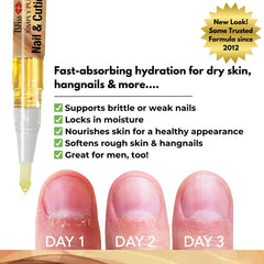 Bliss Kiss Simply Pure stylo huile cuticules vanille pour une absorption rapide sans gras.