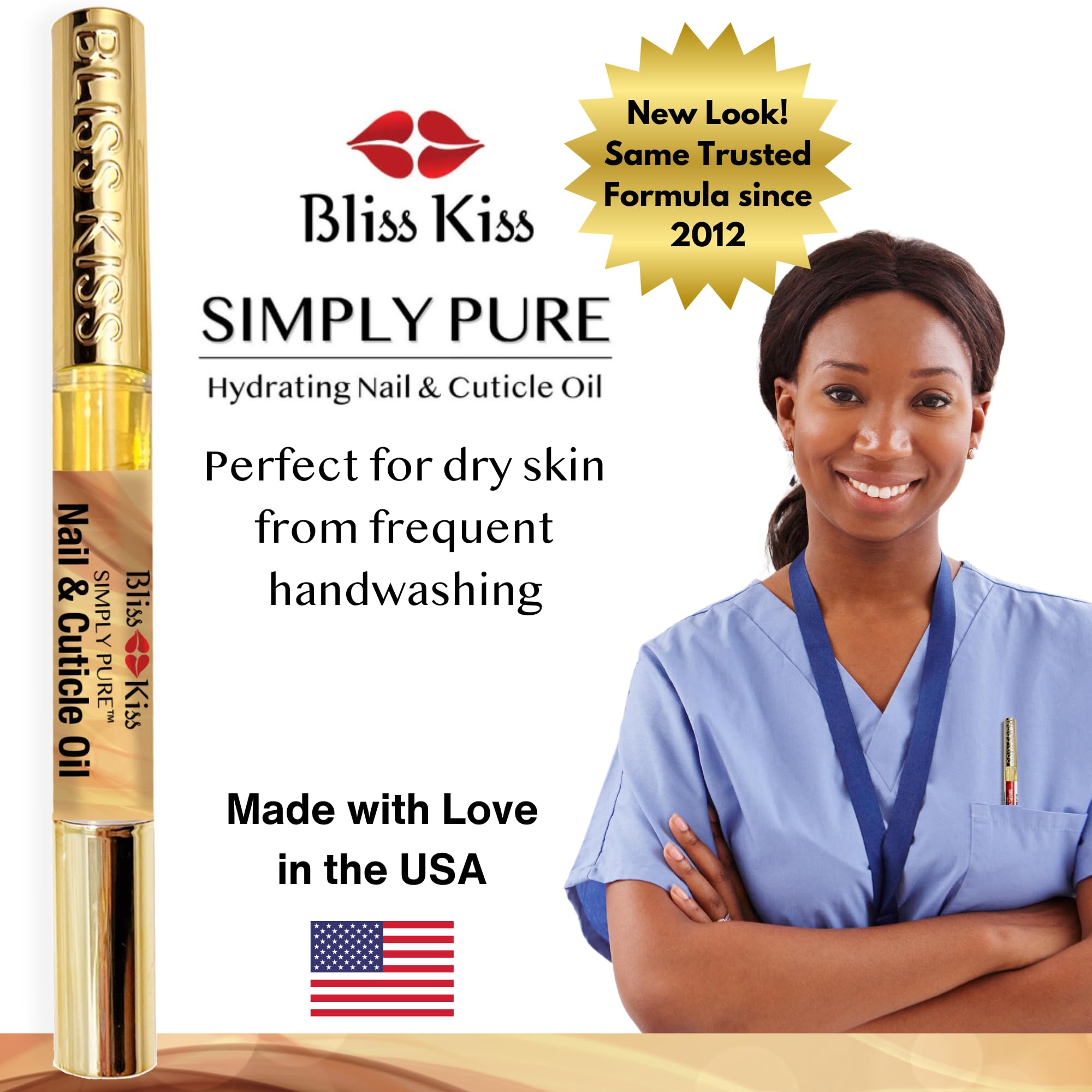 Bliss Kiss Simply Pure huile légère qui pénètre rapidement sans laisser de film gras.