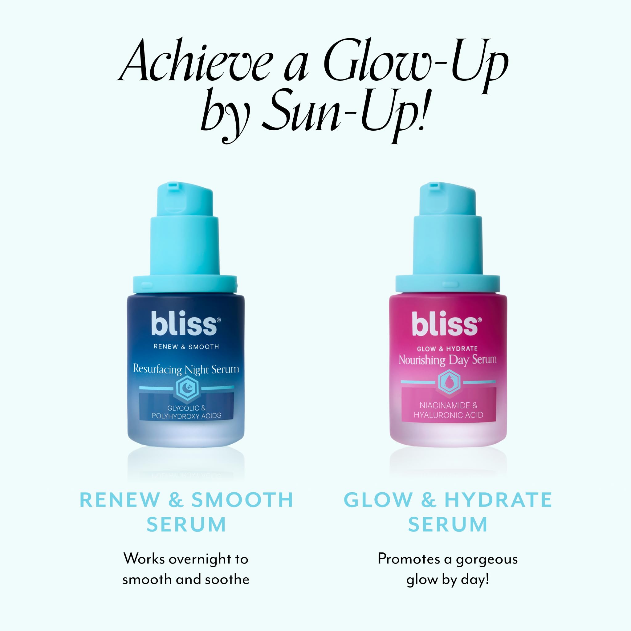 Bliss Glow & Hydrate Serum apto para piel sensible sin fragancias.