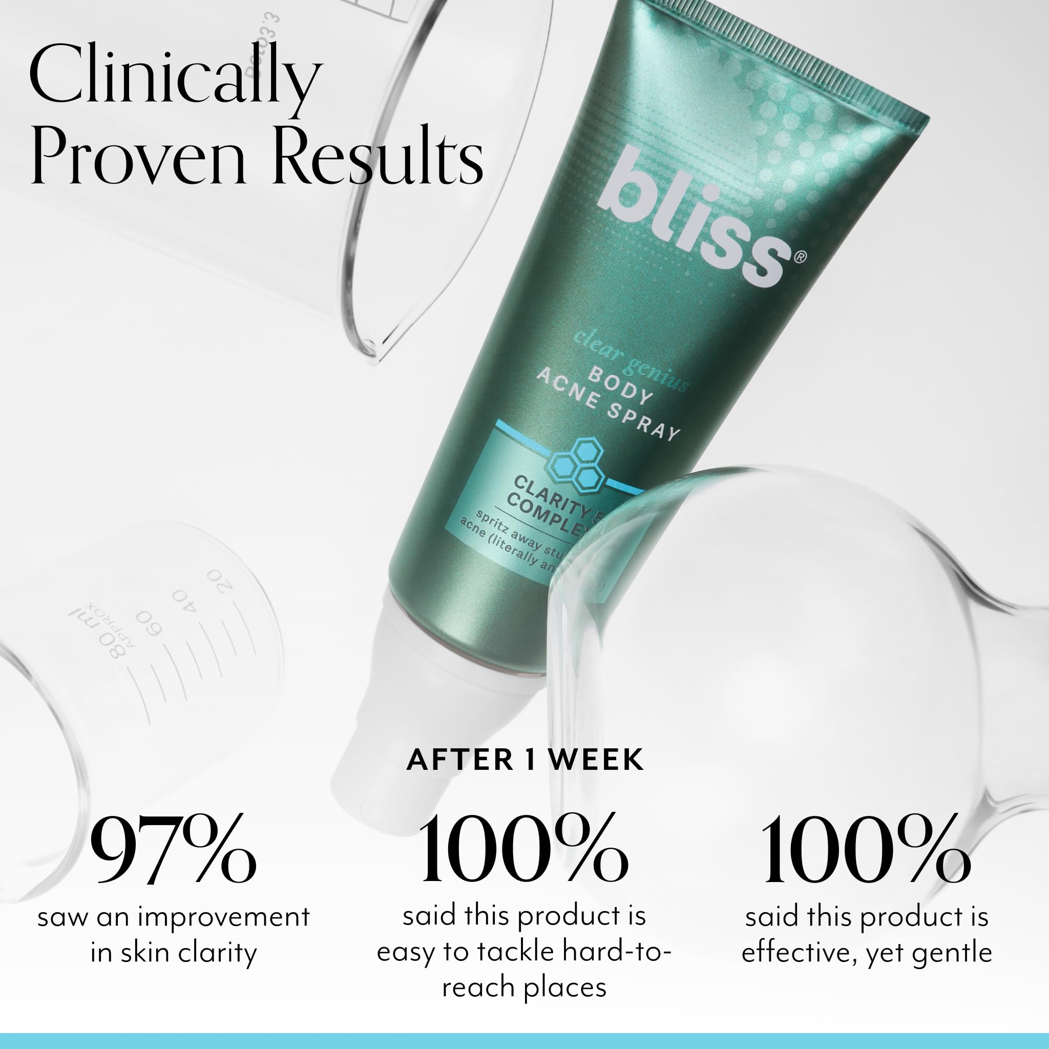 Aplicación en pecho con Bliss Clear Genius para tratar imperfecciones de forma focal