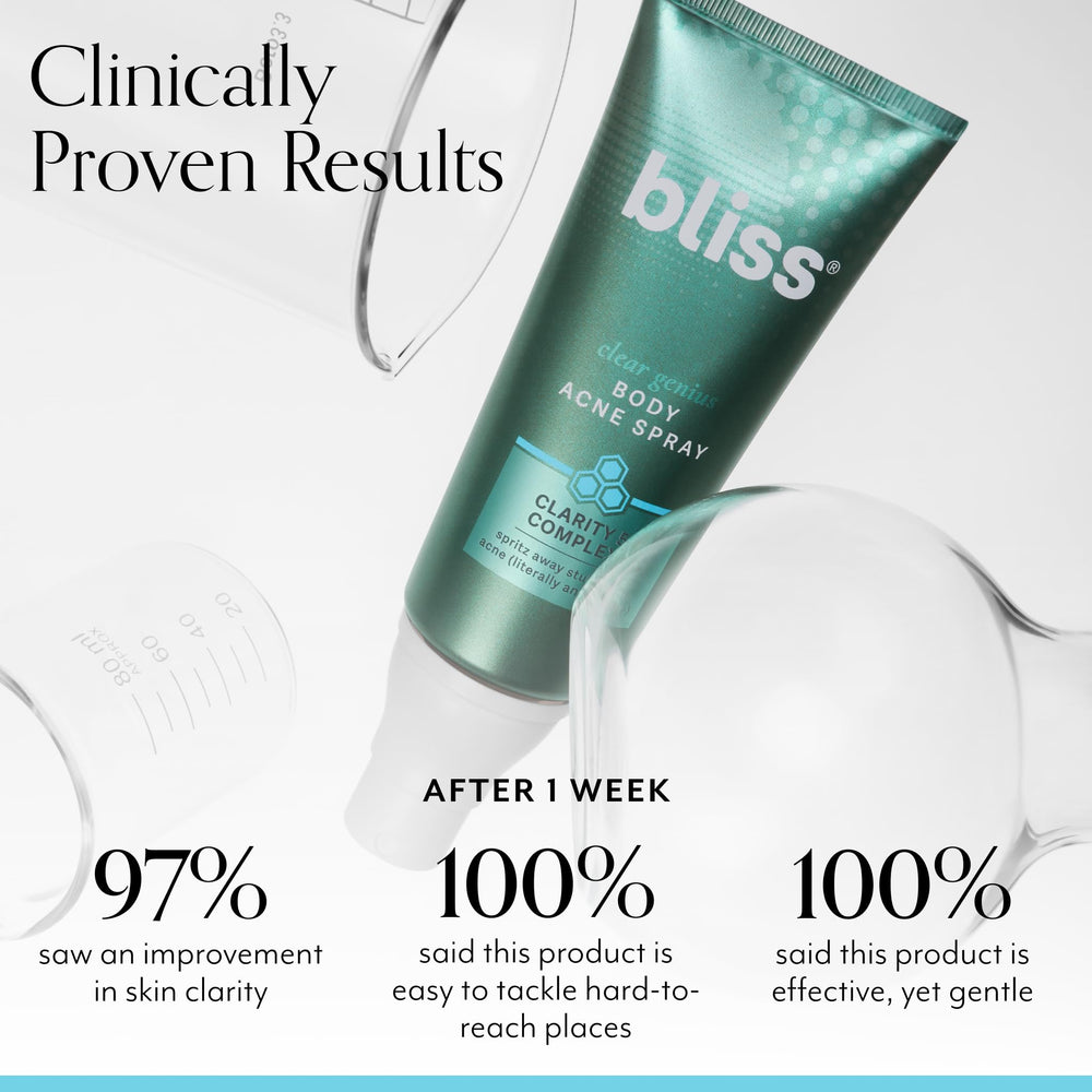 Aplicación en pecho con Bliss Clear Genius para tratar imperfecciones de forma focal
