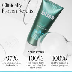 Aplicación en pecho con Bliss Clear Genius para tratar imperfecciones de forma focal