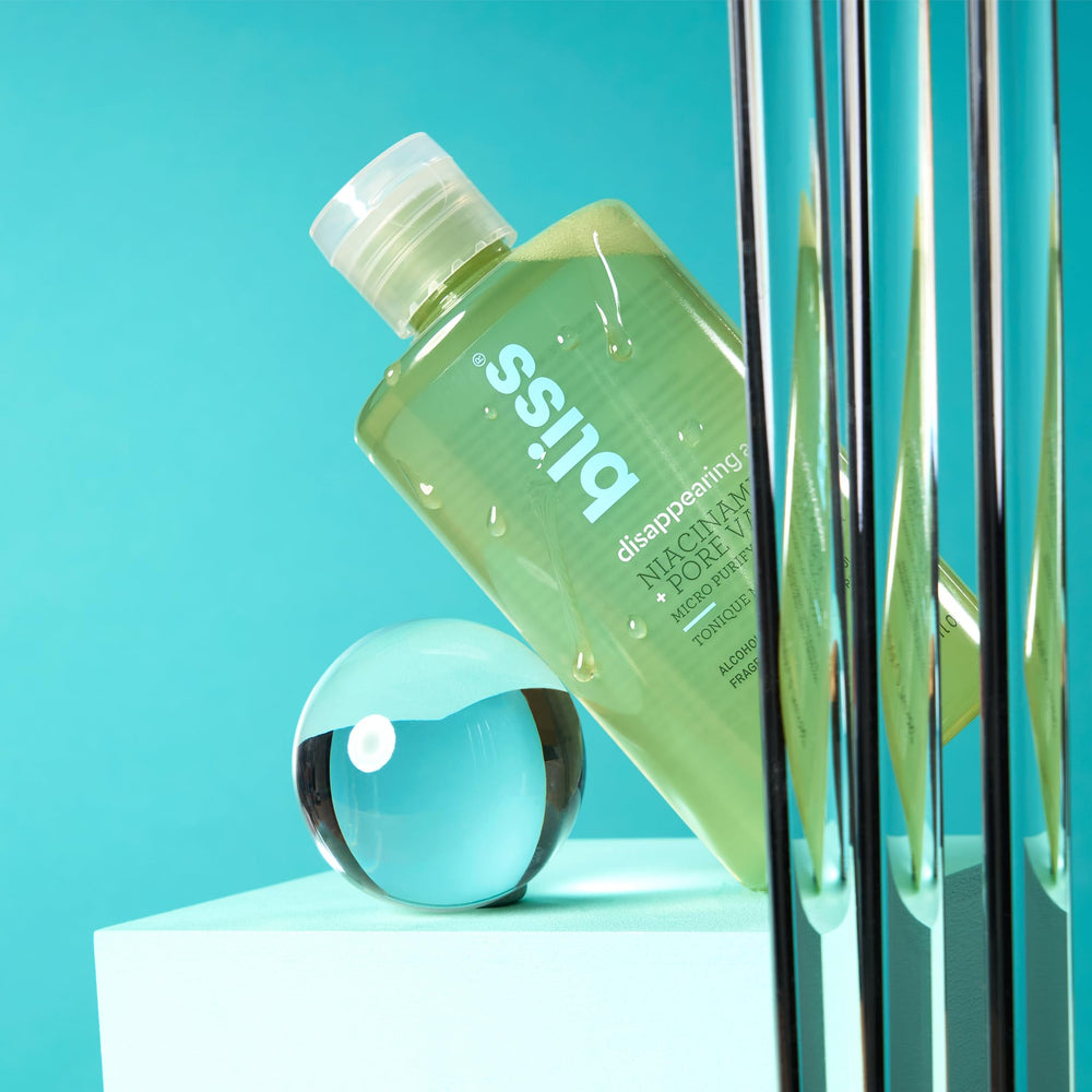 Tónico Bliss Desaparición Niacinamida — ingredientes clave Niacinamida y PORE VANISH