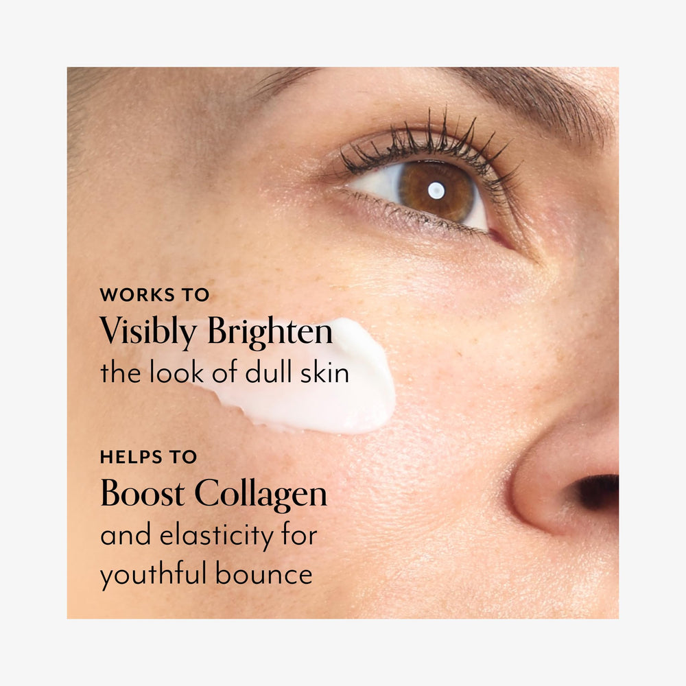 Bliss Vitamin C Tri-Peptide label emphasizes brightness and collagen support.