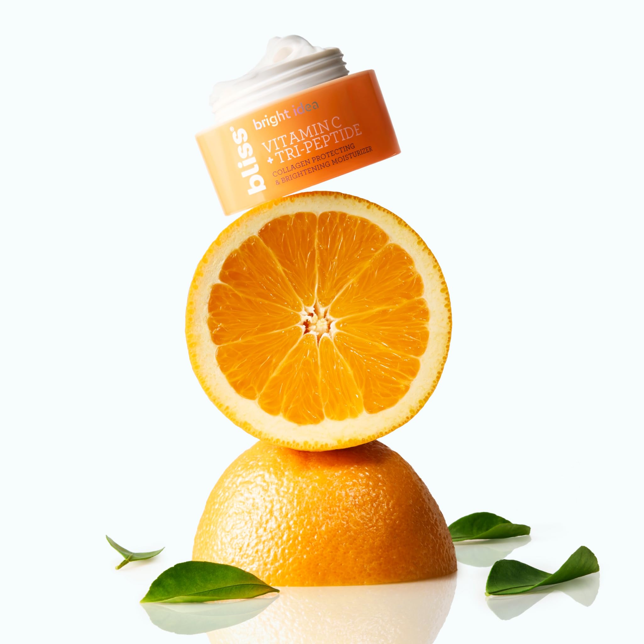 Bliss moisturizer on skin application suggests even tone and subtle glow.