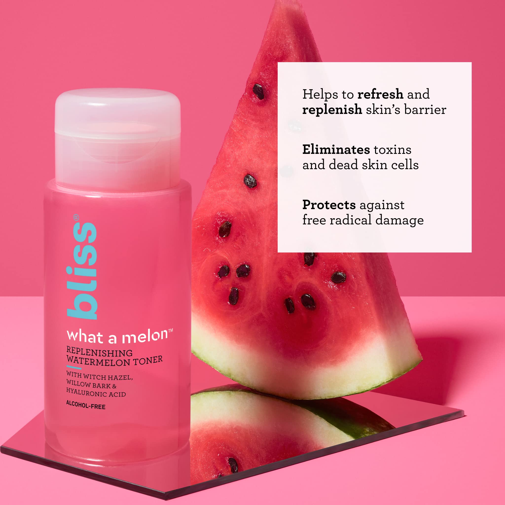 Bliss What a Melon Toner, aplicación con disco para tonificar suavemente.