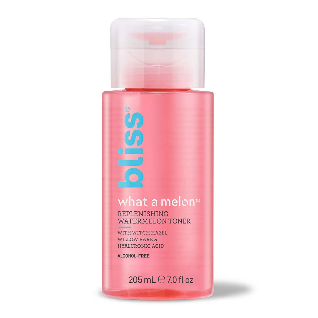 Bliss What a Melon Toner, envase vegano y cruelty-free para cuidado diario.