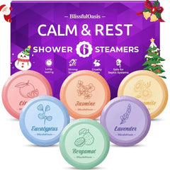 BlissfulOasis bombas-de-ducha seis fragancias visibles para una experiencia aromática diaria