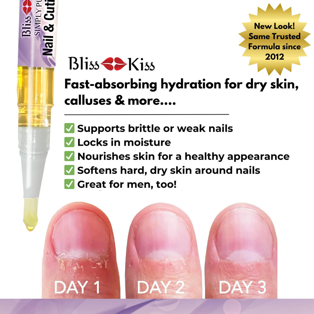 Bliss Kiss aplicador preciso para cutículas sin goteos.