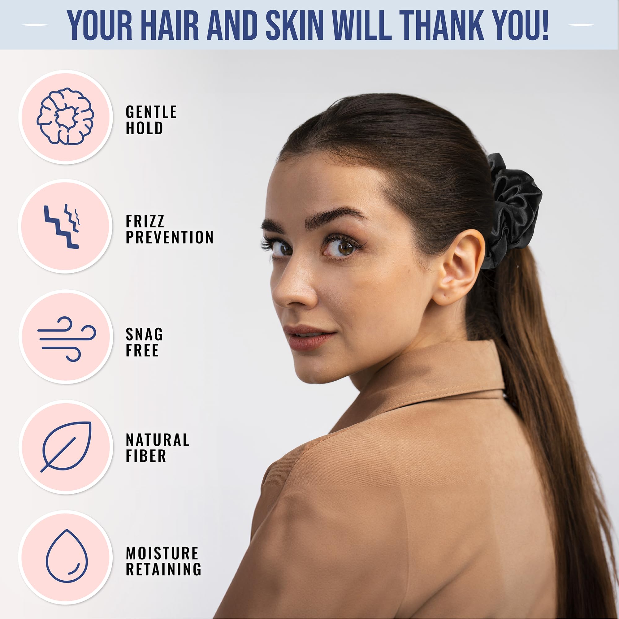 Blissy uso diario con sujeción ligera sin marcas en el cabello