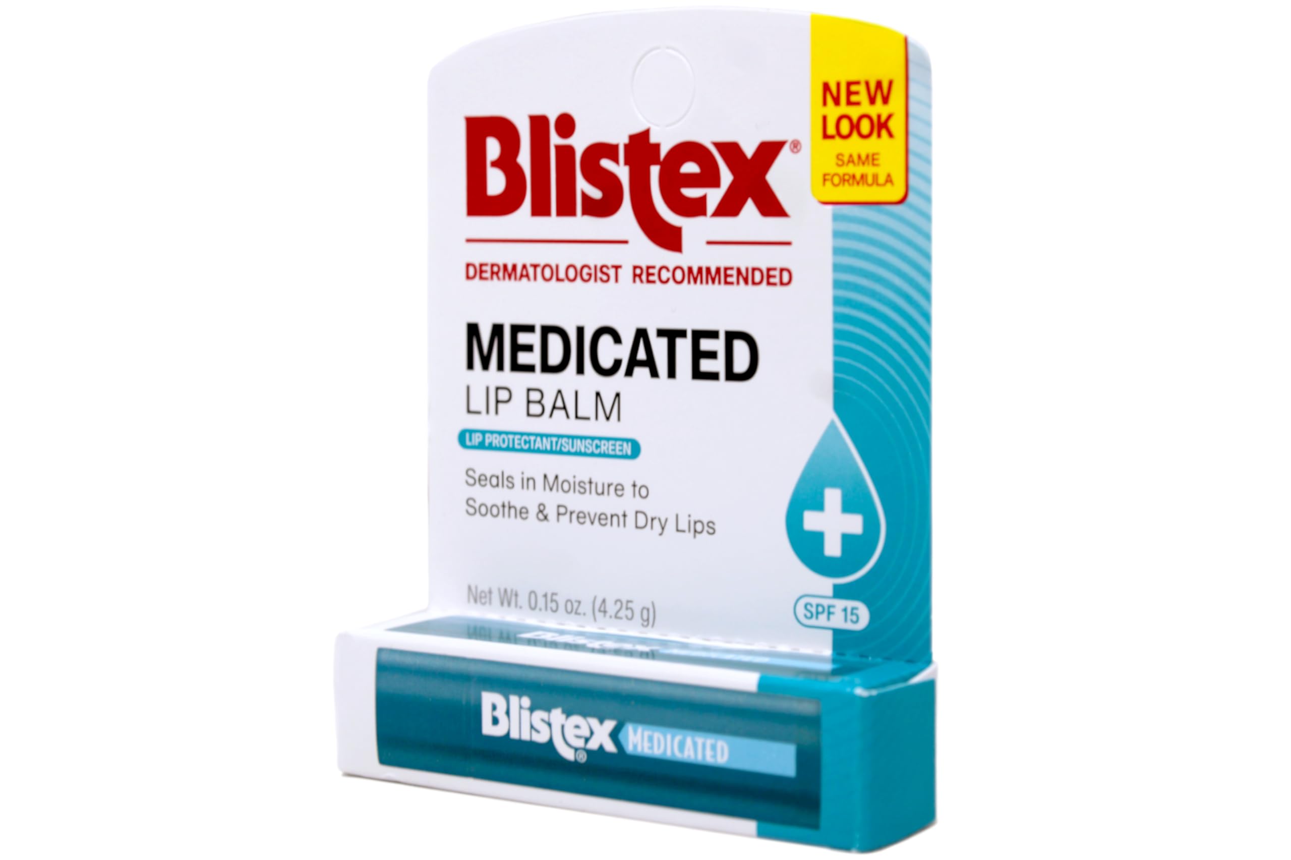 Blistex bálsamo medicado ofrece hidratación prolongada para labios secos.