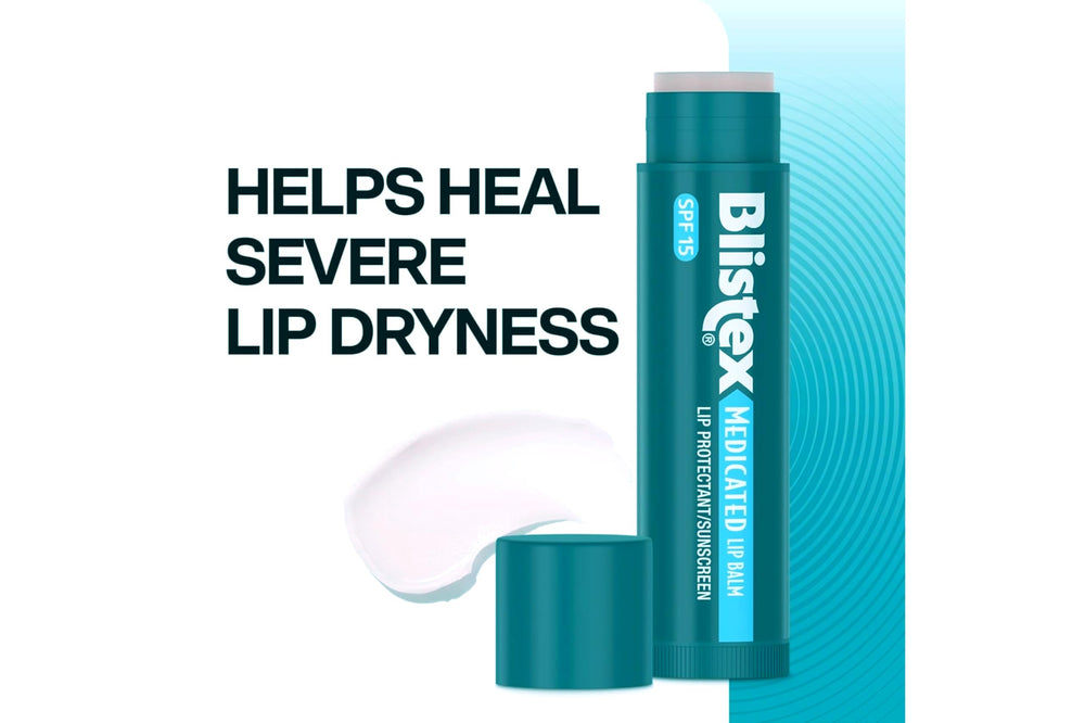 Protección SPF 15 de Blistex para labios durante exposición solar suave.
