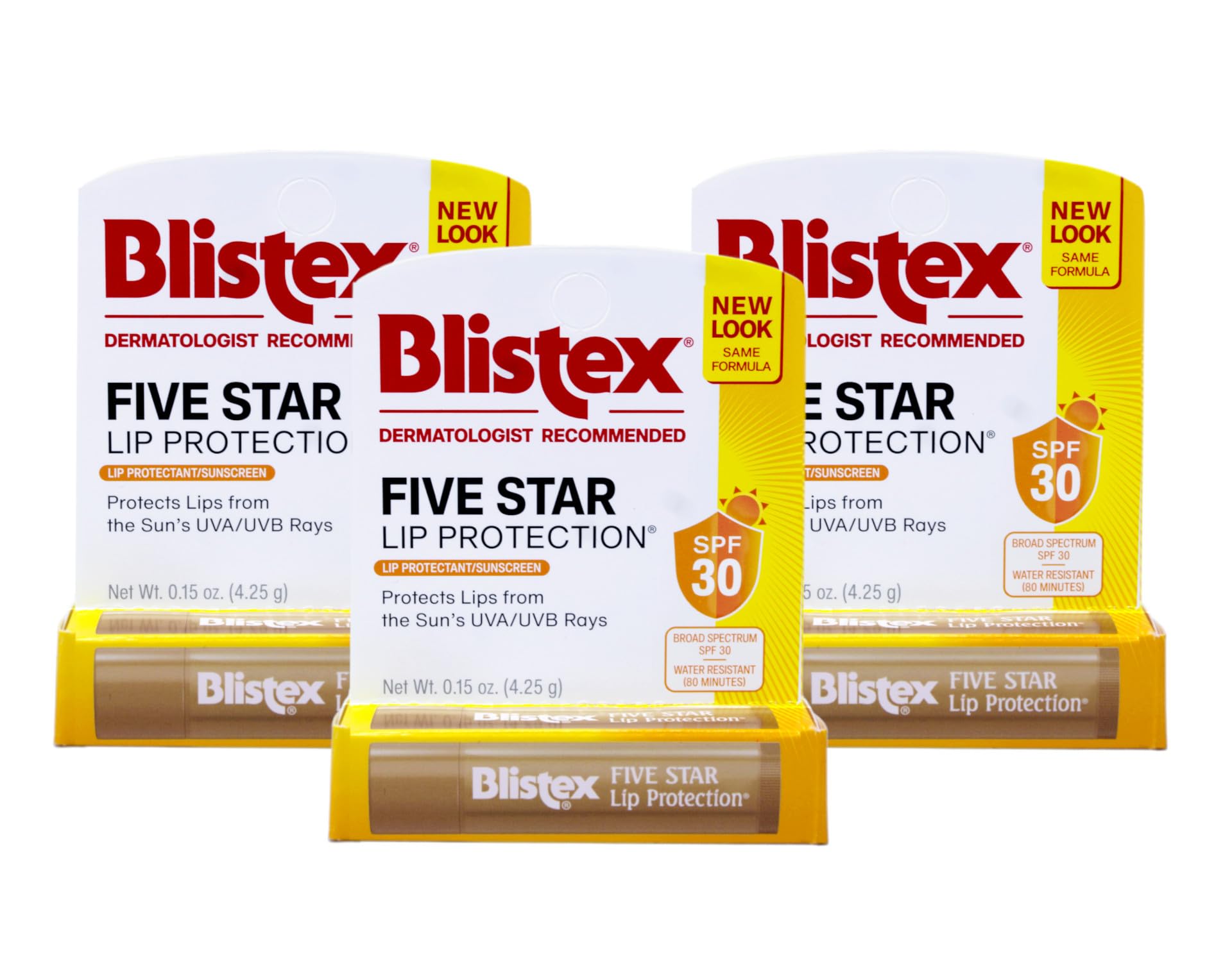 Blistex Cinco Estrellas Proteccion Labios Pack 3: cuidado práctico para labios sensibles.