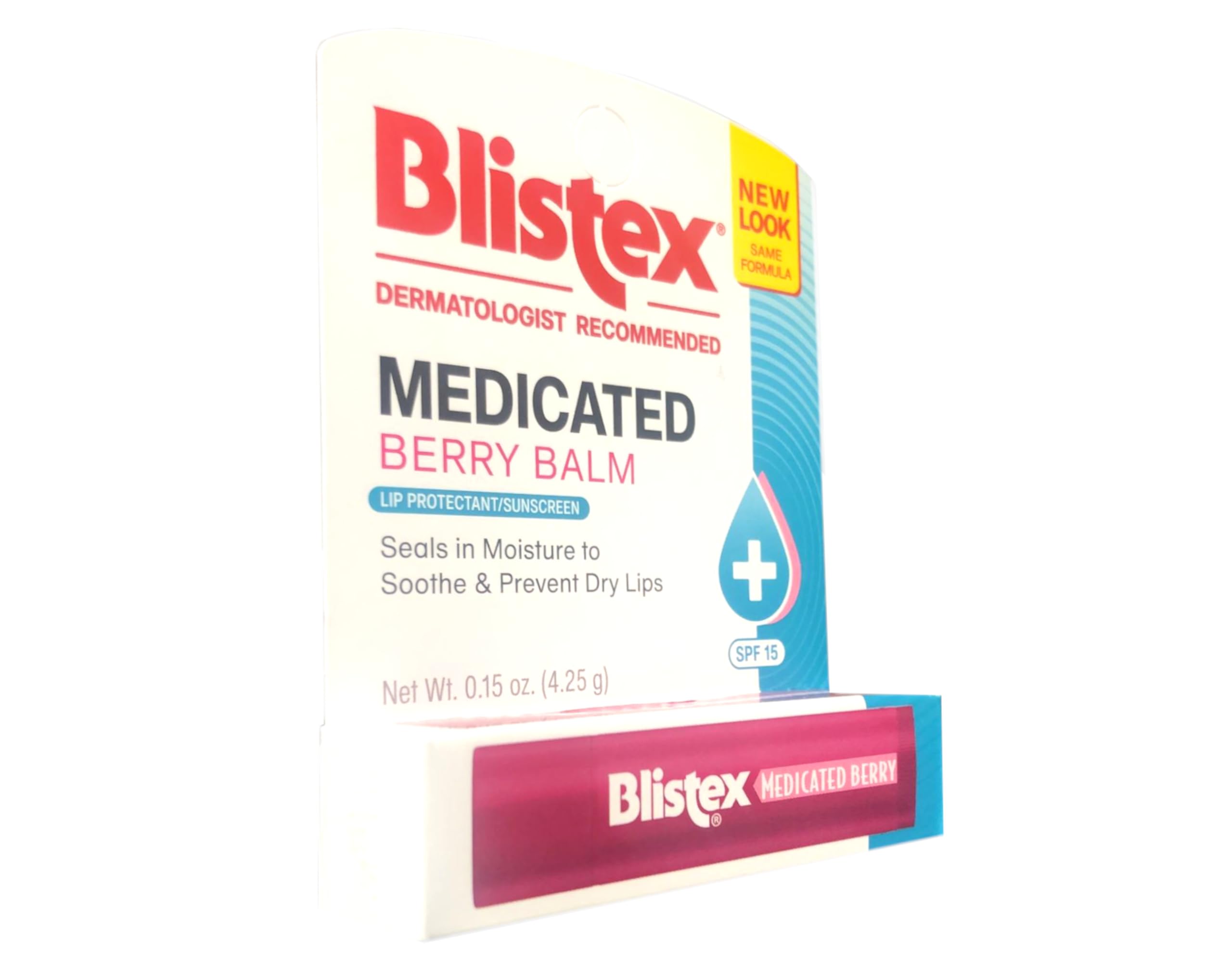 Blistex Easy Glide Berry lip balm for smooth, comfortable lip application.