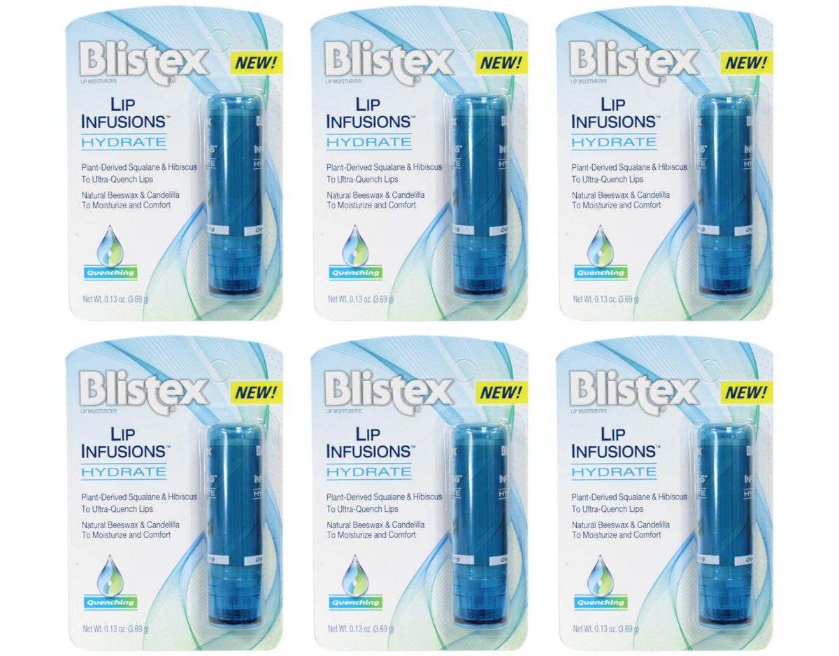Infusiones labiales Blistex, aplicación suave para uso diario.