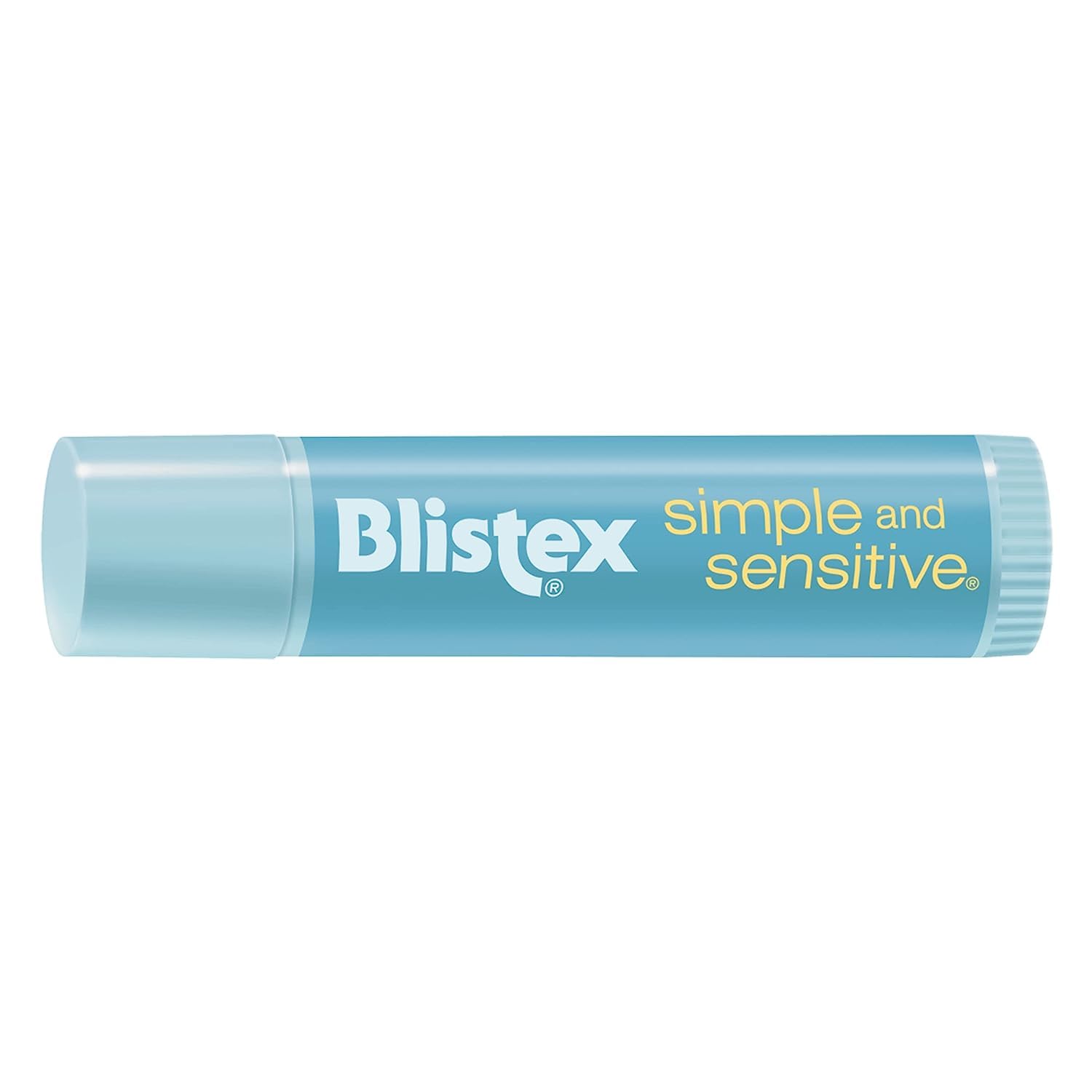Blistex Simple & Sensitive aplicación en labios con el dedo