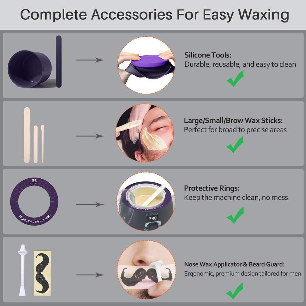 BLITZWAX aceites pre y post depilación suavizan la piel.