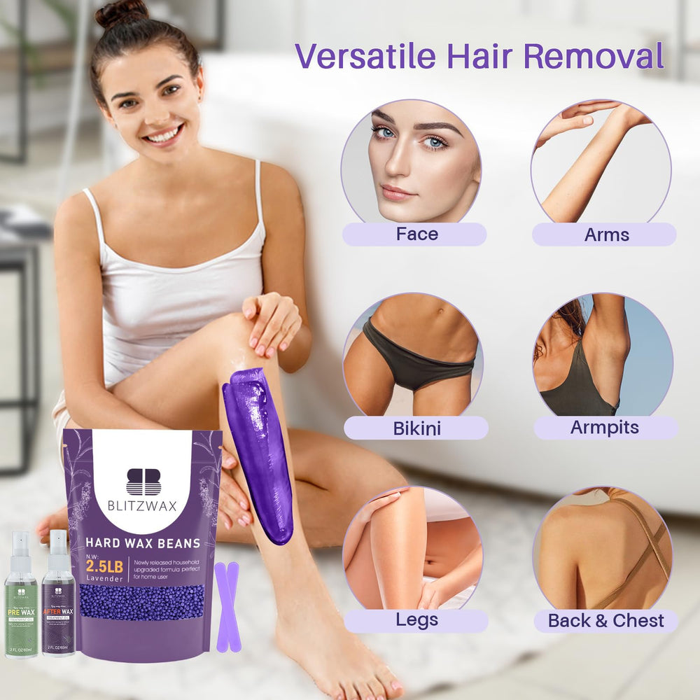 BLITZWAX cera lavanda para piel sensible, menor irritación.