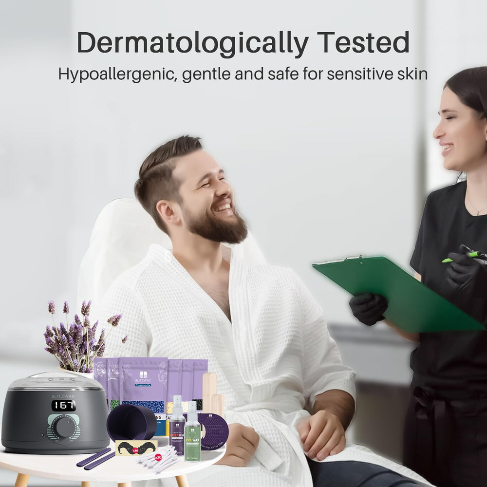 BLITZWAX juego 93 accesorios para depilación casera y limpieza rápida.
