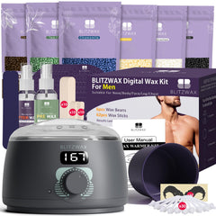 BLITZWAX kit cera espalda nariz, ideal para depilación precisa en casa.