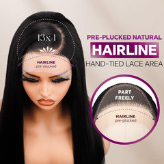 BLL pre-plucked hairline detail enhances a realistic, beginner-friendly fit.