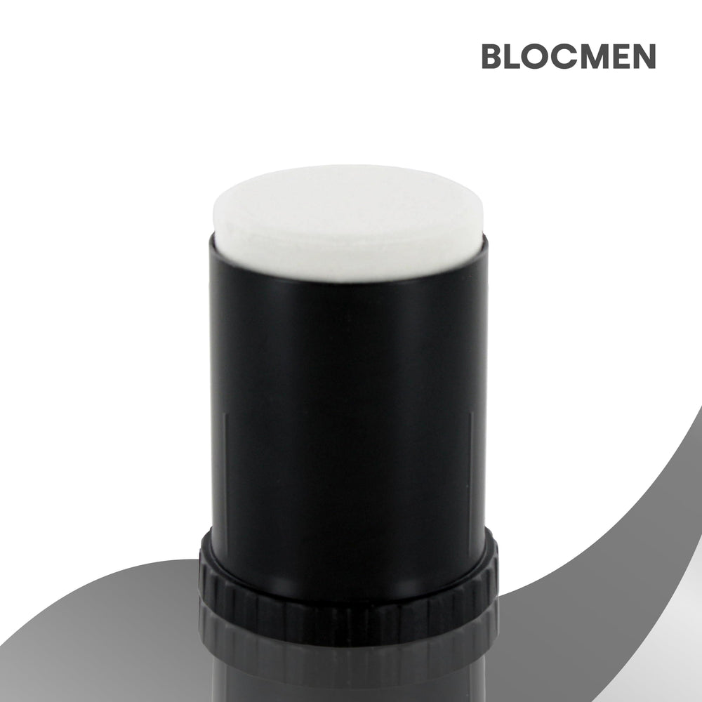 Blocmen Derma barra en la cara, aplicación suave para afeitado cómodo