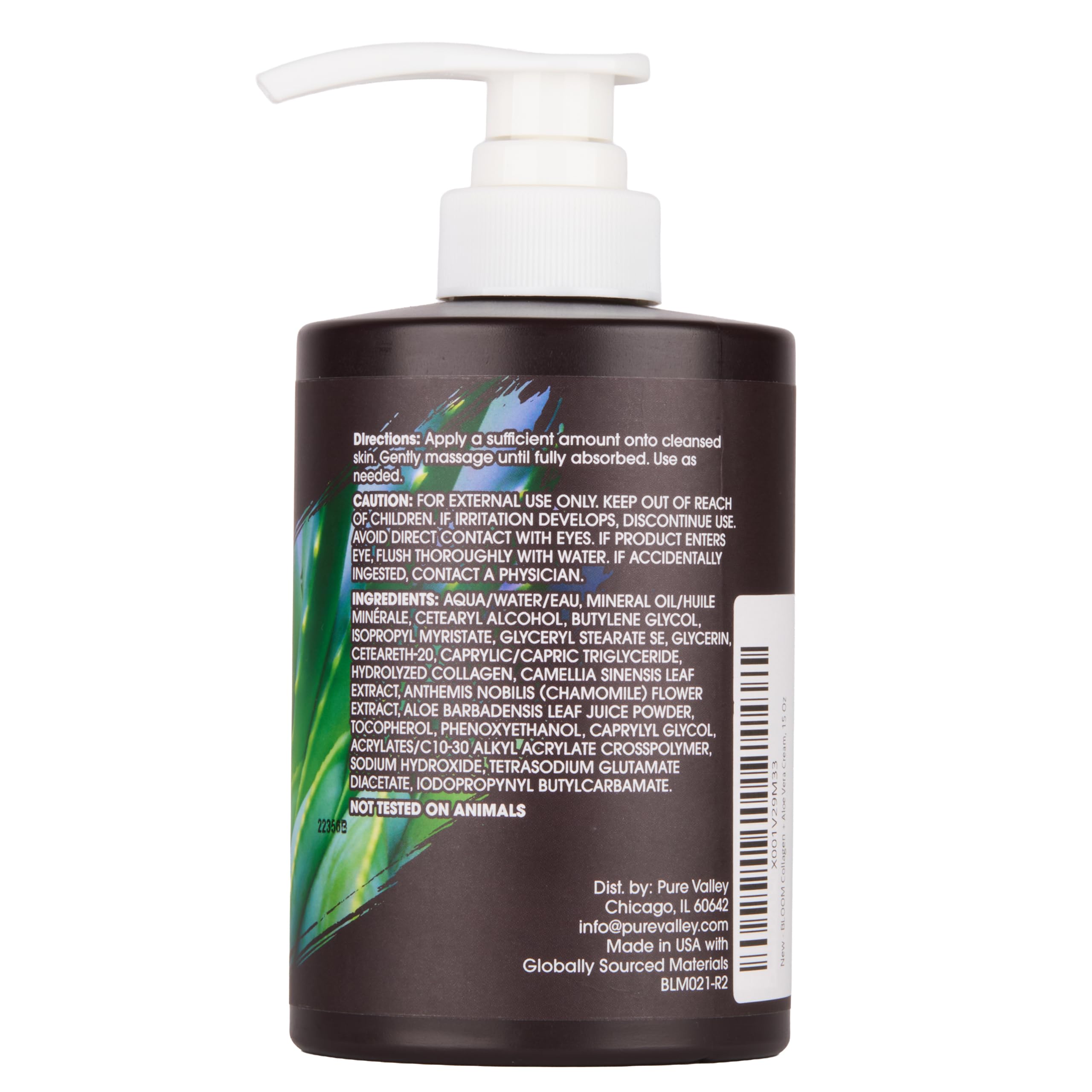 BLOOM envase práctico con gran capacidad para doble uso rostro y cuerpo