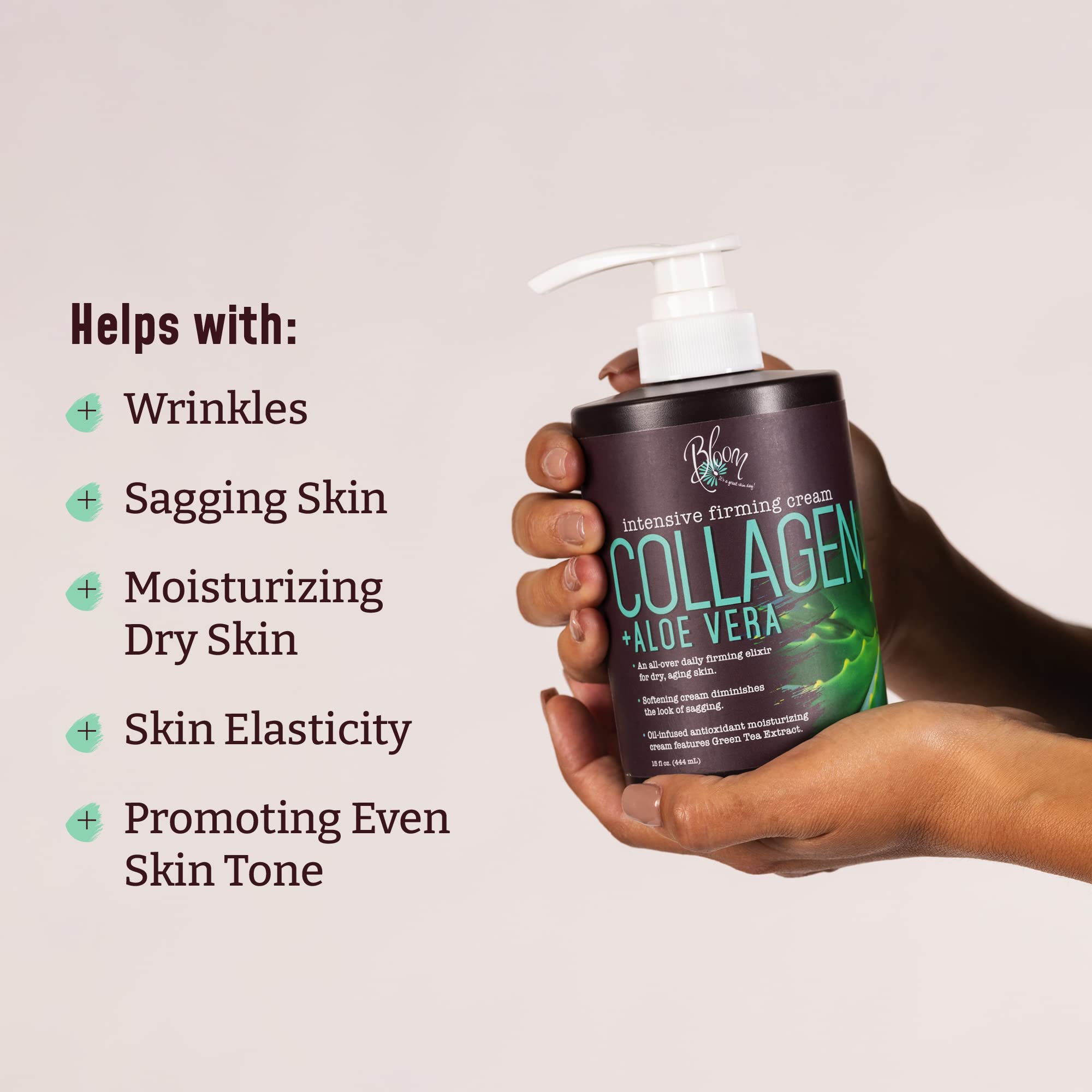 BLOOM loción corporal con aloe vera y vitamina E para hidratación profunda