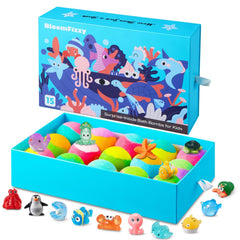 BloomFizzy bombas de baño arcoíris, diversión colorida para la hora del baño de los niños.