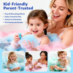 BloomFizzy ingredientes suaves y seguros para la piel sensible de niños.