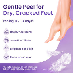 BLOOMORA calcetines exfoliantes para pies: lavanda y karité para hidratación y nutrición.