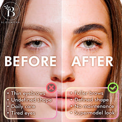 BLOOMORA kit laminacion-cejas: aplicación en casa para resultados pulidos.